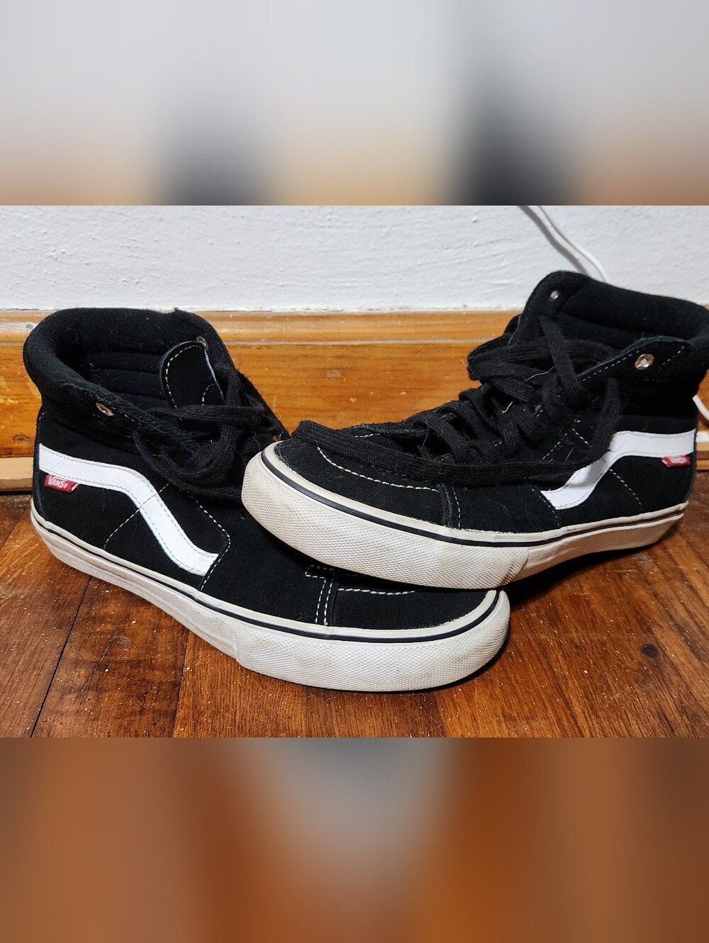 Vans Black/White High-Top Skate Sneakers